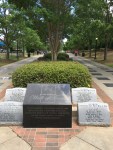 The Promenade behind the Visitor Center. The flagstones on the two outer paths feature footprints of civil rights leaders