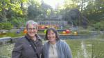 Me and Judi with both Chihuly and the Earth Goddess in mosaiculture